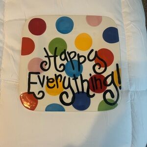 Colorful Polka Dot Party Plate